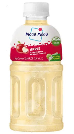 Mogu Mogu Apple Flavoured Drink with Nata de Coco  – 320ml