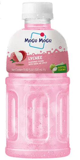 Mogu Mogu Lychee Flavoured Drink with Nata de Coco – 320ml