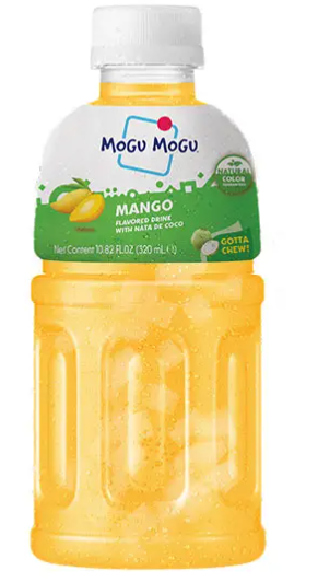 Mogu Mogu Mango Flavoured Drink with Nata de Coco – 320ml