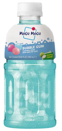 Mogu Mogu Bubble Gum Flavoured Drink with Nata de Coco – 320ml