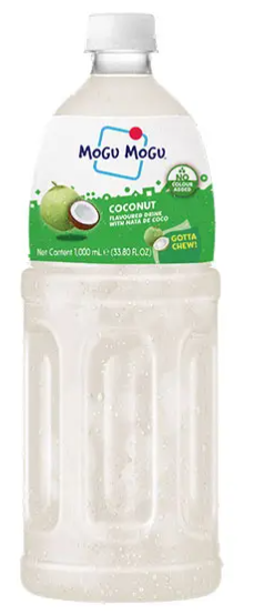 Mogu Mogu Coconut Flavoured Drink with Nata de Coco – 1000ml