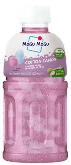 Mogu Mogu Cotton Candy Flavoured Drink with Nata de Coco – 320ml