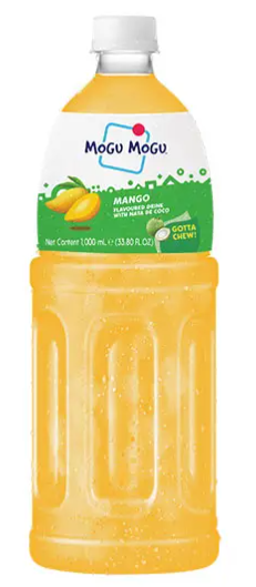 Mogu Mogu Mango Flavoured Drink with Nata de Coco – 1000ml