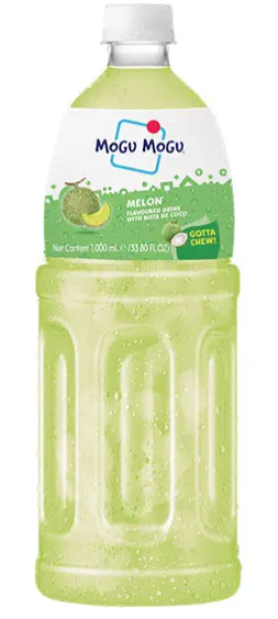 Mogu Mogu Melon Flavoured Drink with Nata de Coco – 1000ml