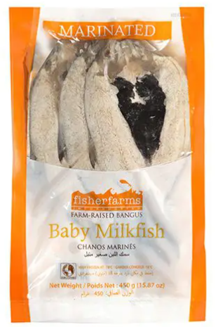 Fisher Farms Baby Split MARINATED Milkfish BSM - 450-500g