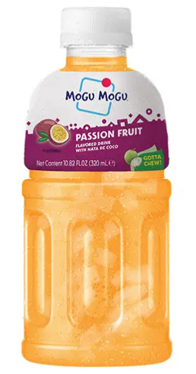Mogu Mogu Passion Fruit Flavoured Drink with Nata de Coco – 320ml