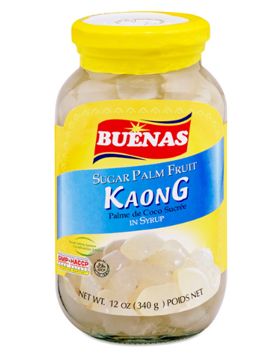 BUENAS Kaong White Candied Fruit in Syrup - 340g  