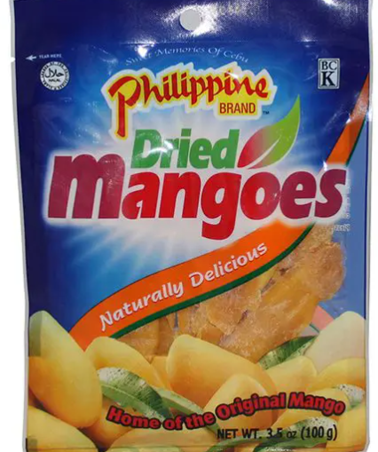 Philippine Brand Dried Mangoes -100g