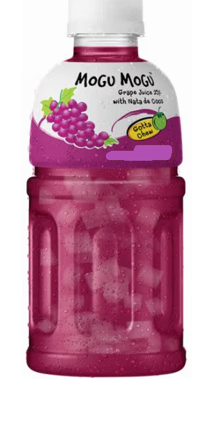 Mogu Mogu Grape Flavoured Drink with Nata de Coco - 1000ml