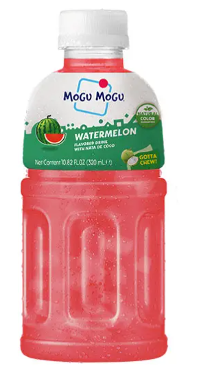 Mogu Mogu Watermelon Flavoured Drink with Nata de Coco – 320ml