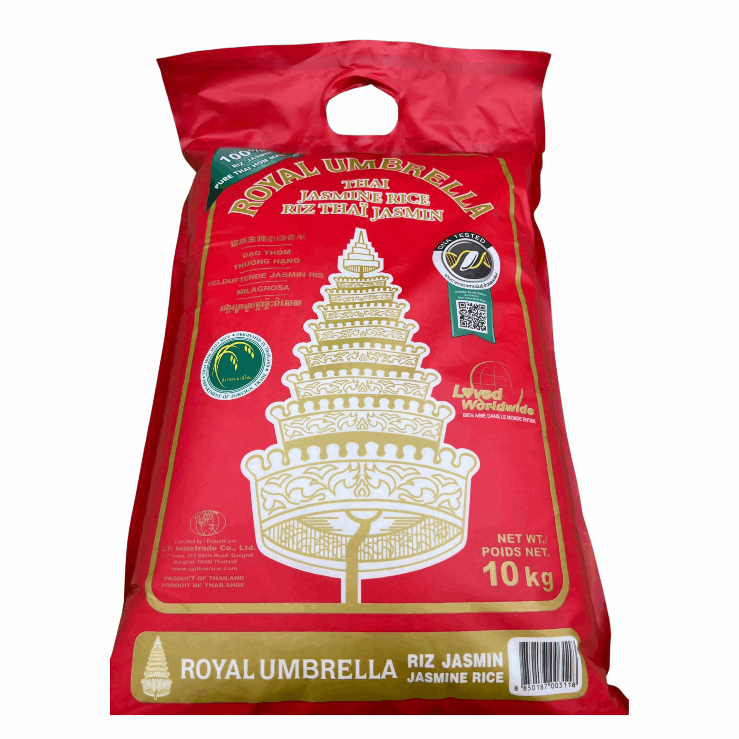 Royal Umbrella Thai Jasmine Rice - Whole - 10kg