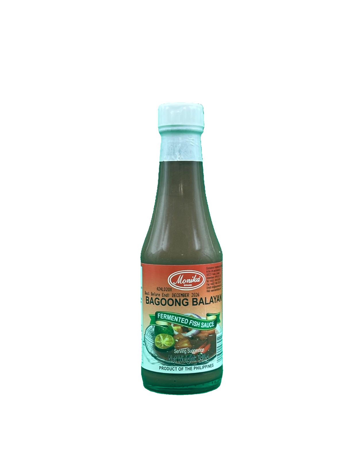 Monika Bagoong Balayan Fermented Fish Sauce – 340g