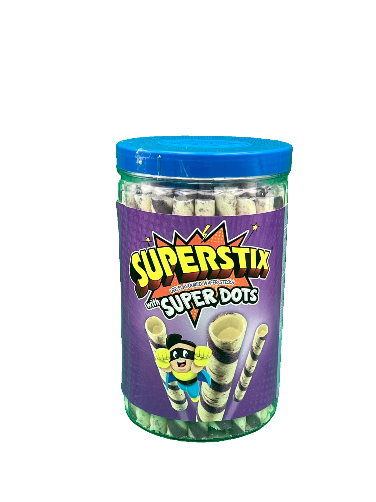 SUPER STIX Ube Flavoured Wafer Sticks with Super Dots – 330g