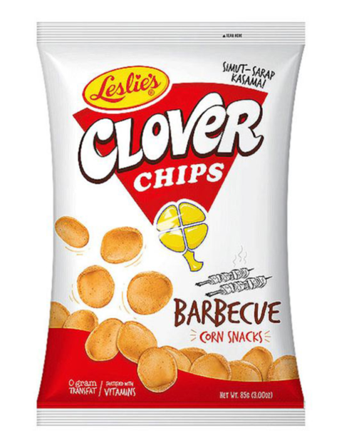 LESLIE'S Clover Chips - Barbecue Corn Snacks - 145g