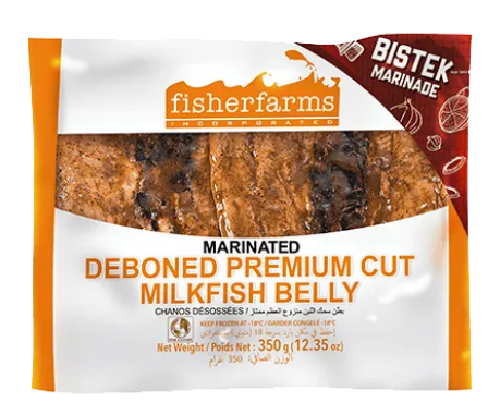 Fisher Farms Milkfish Bistek Marinated Deboned Premium Cut -