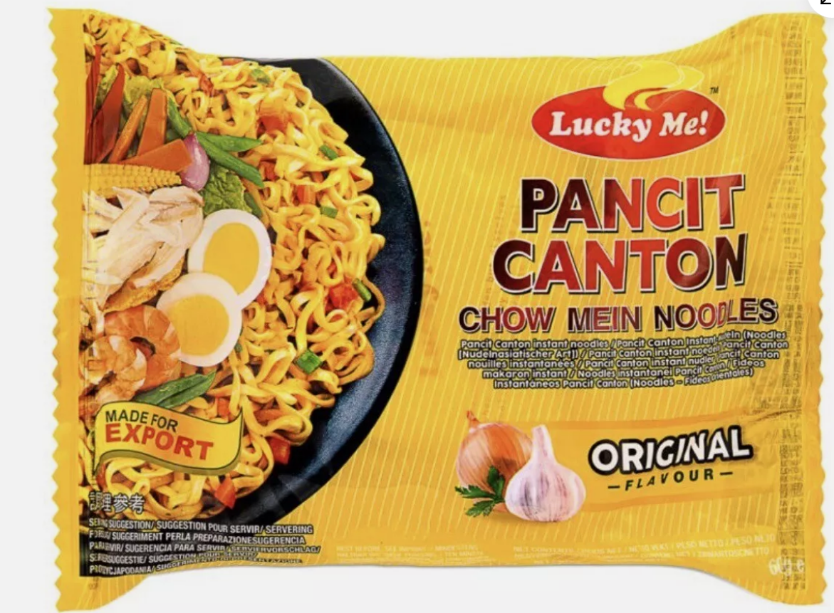 Lucky Me Pancit Canton Chow Mein Noodles Original- 60g