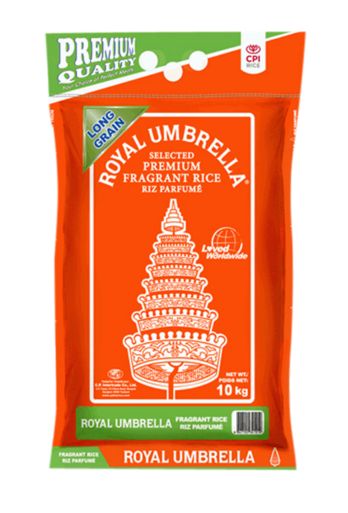Royal Umbrella Premium Fragrant Rice - Long Grain - Whole - 10kg