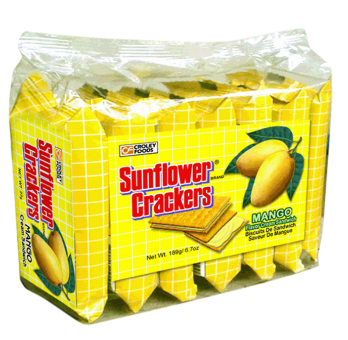SUNFLOWER Crackers Butter Sandwich - Mango - 27g 